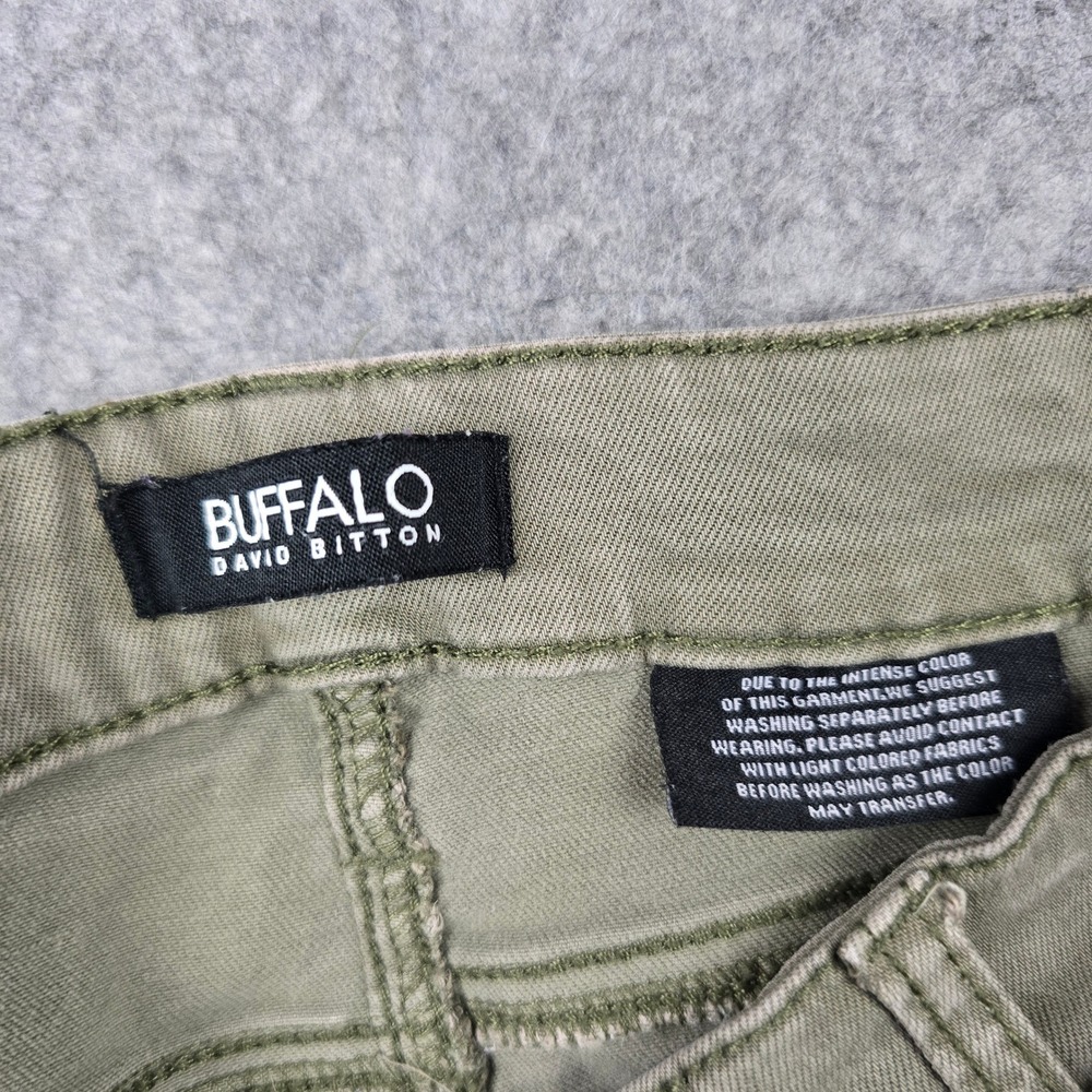 Buffalo David Bitton Havana Jeans Womens 12/32 Olive Green High Rise Skinny Pant - Picture 7 of 9